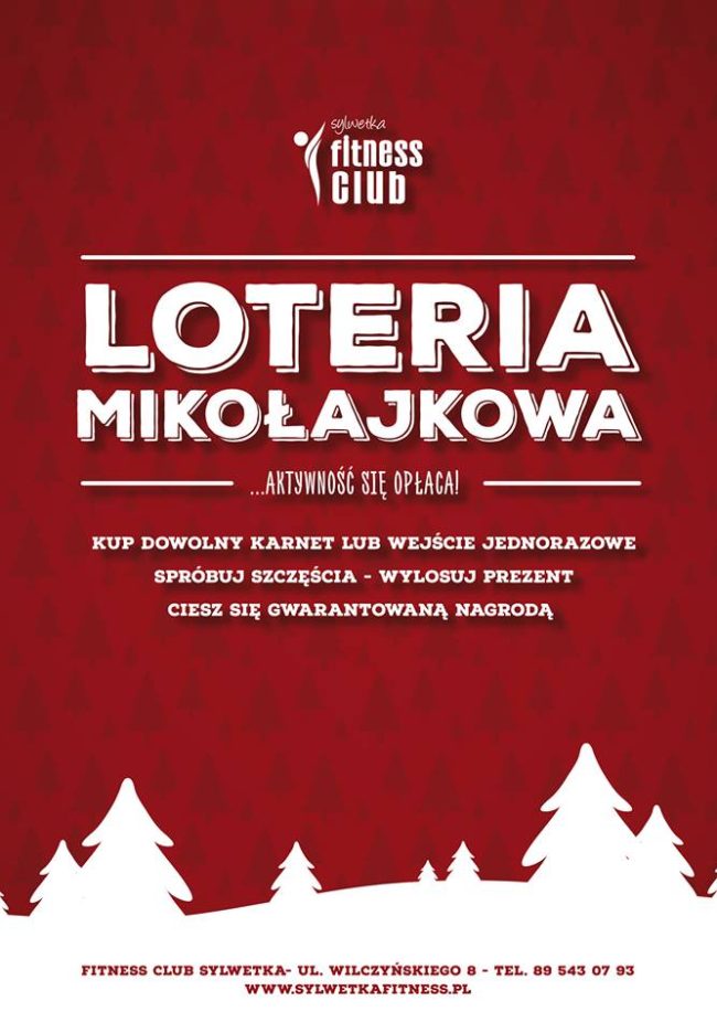 Loteria Mikołajkowa w Fitness Club Sylwetka