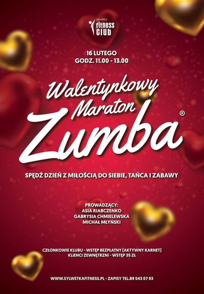 Walentynkowy Maraton ZUMBA w Fitness Club Sylwetka